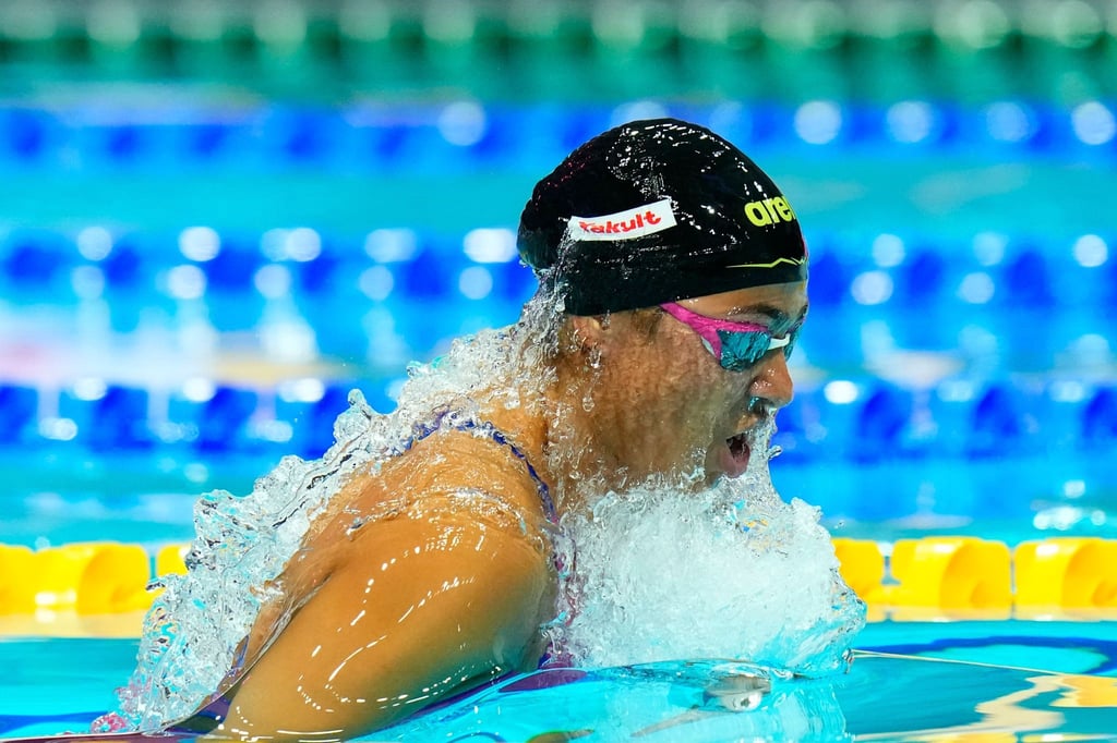 Im Finale über 50 Meter Brust: Anna Elendt in Aktion.