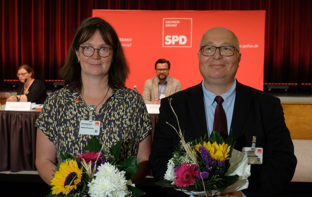 Sie bleiben zwei weitere Jahre im Amt: Juliane Kleemann und Andreas Schmidt.