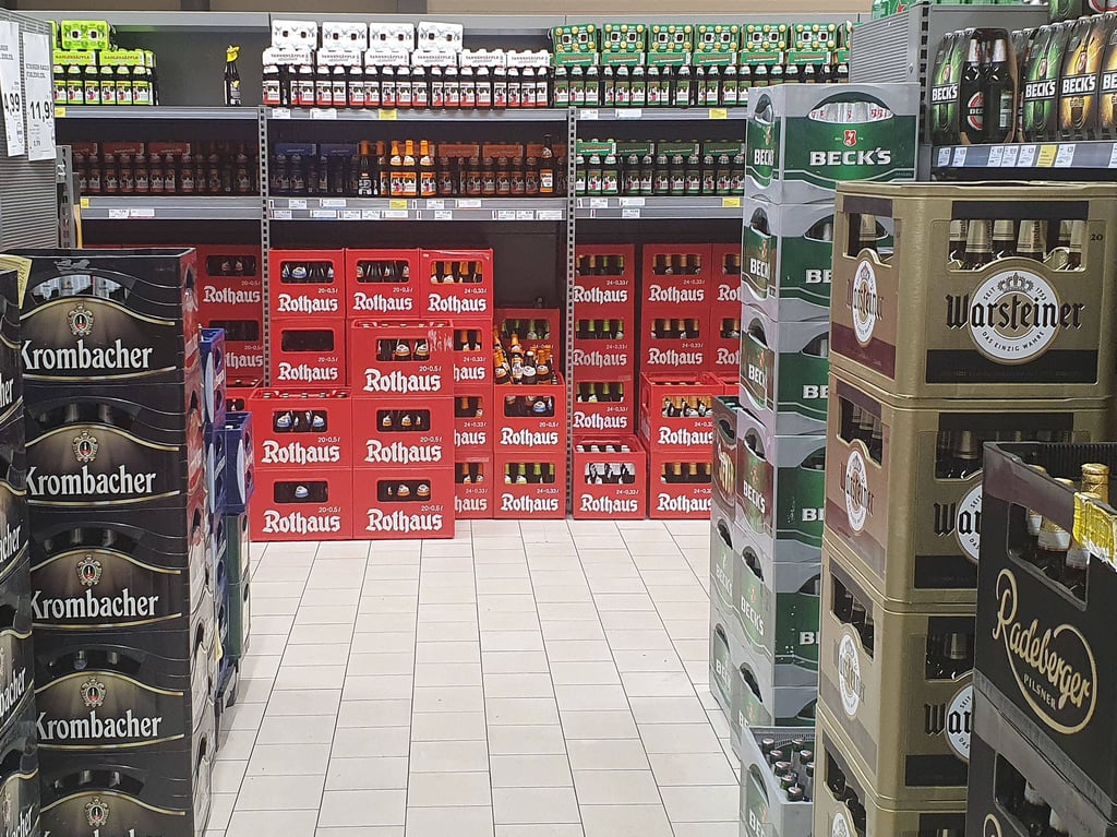 Blick in einen Supermarkt. 