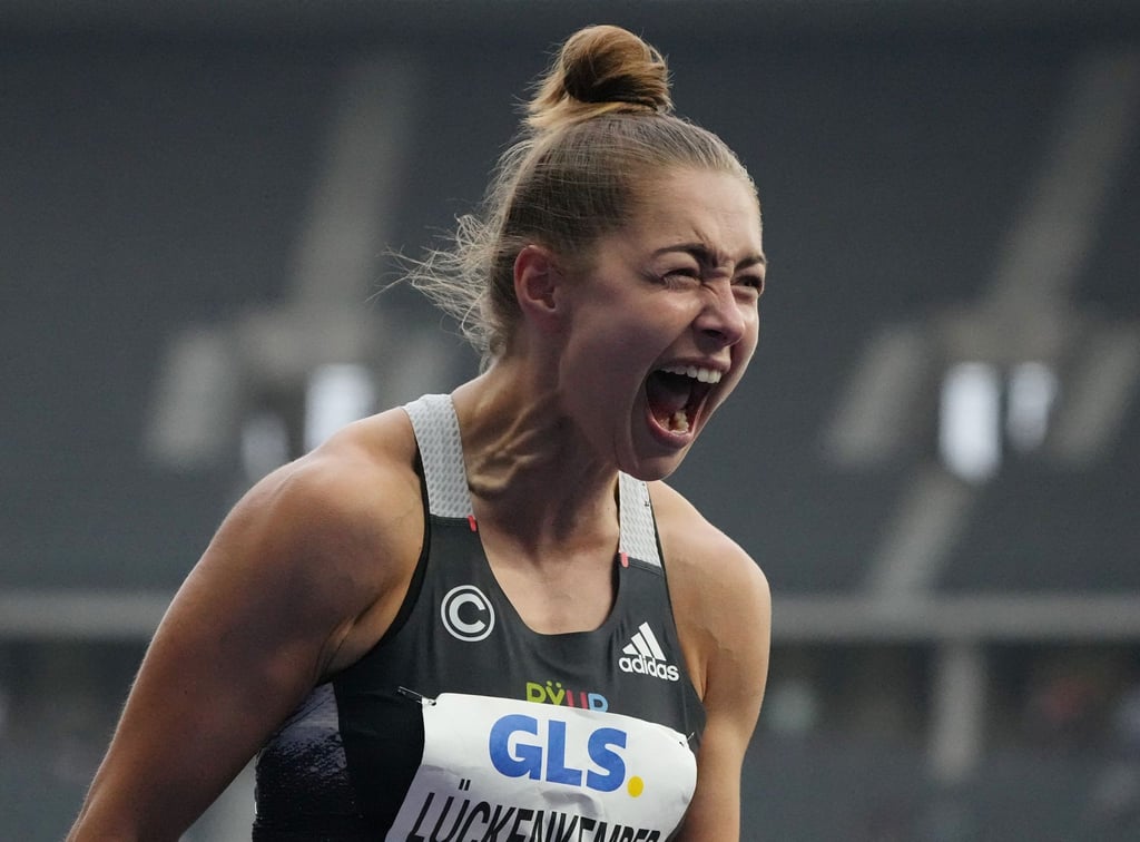 Unter elf Sekungen über 100 Meter: Sprinterin Gina Lückenkemper jubelt nach ihrem Sieg.