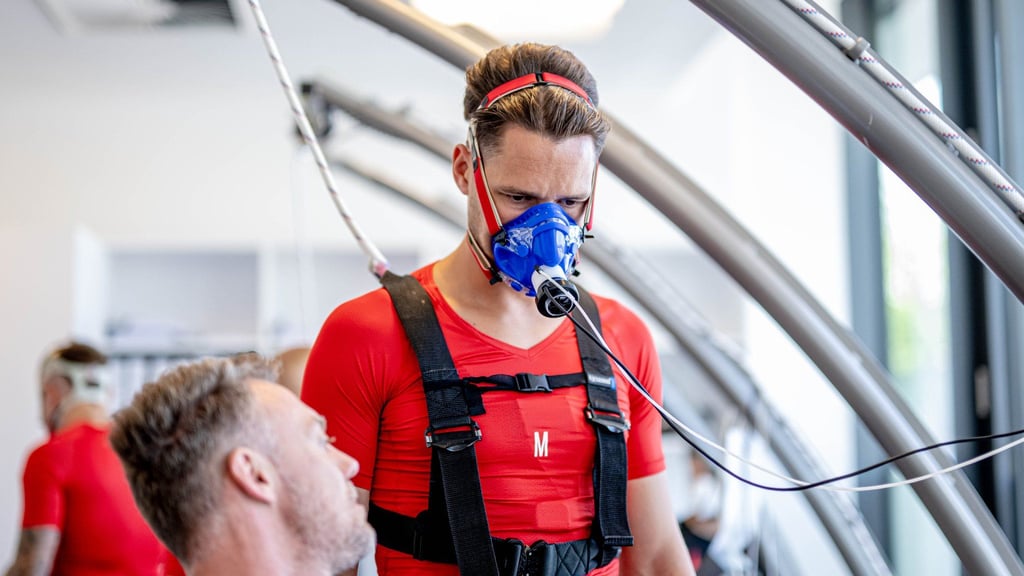 Begann als Erster mit dem Training: Jannis