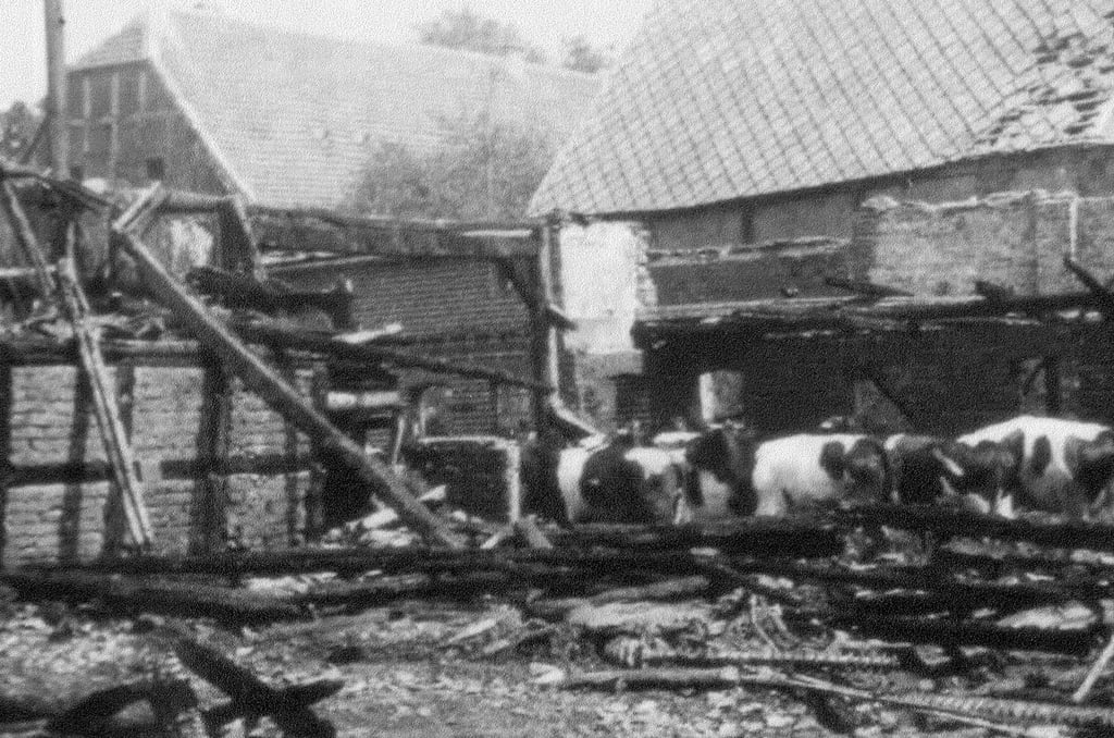 Ein Foto der Kriminalpolizei vom Brandobjekt. 