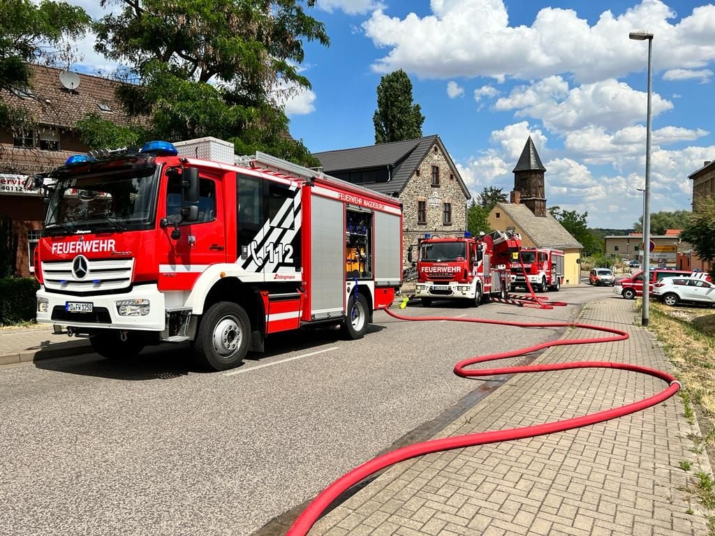 In einem Mehrfamilienhaus in Magdeburg hat es gebrannt.