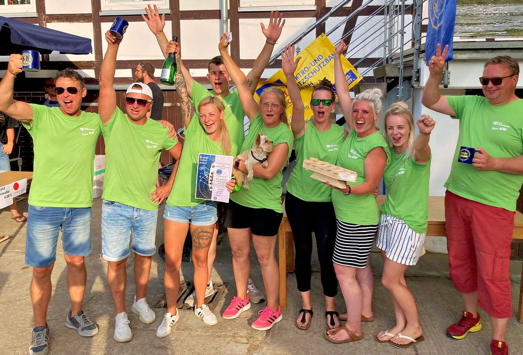 Team Willy vom SOS-Kinderdorf Bernburg hatte allen Grund zum Jubeln: Erstmals gewann es das Mixed-Rennen.