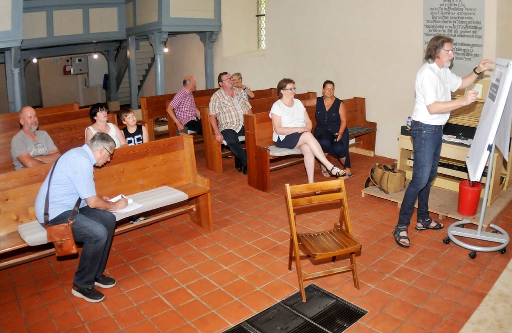 Lange gab es keine Veranstaltungen mehr in der Kirche in Meseberg. Nach umfangreicher Sanierung in den letzten Jahren stand der "1. Impulstag" in der Heil- und Fastenkirche an.