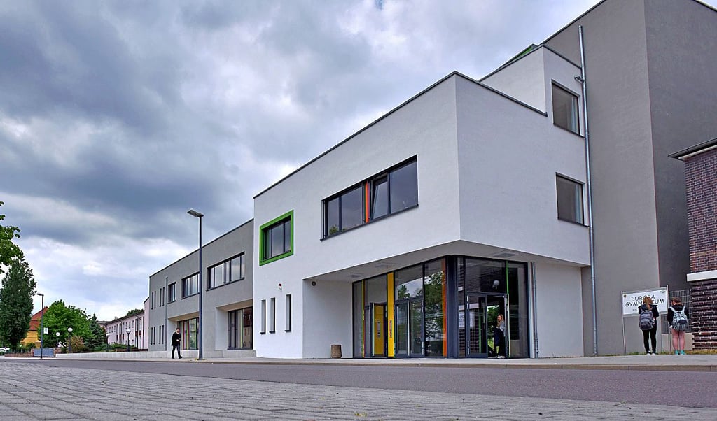 Das Walther-Rathenau-Gymnasium in Bitterfeld