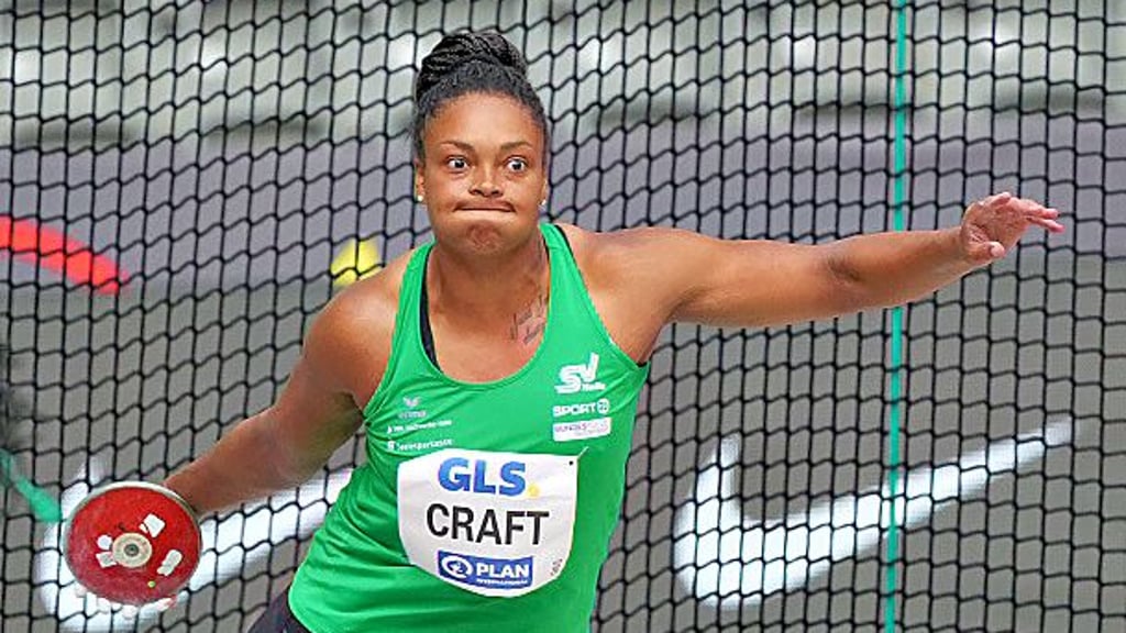 Shanice Craft überzeugte beim Diskuswerfen in Berlin.