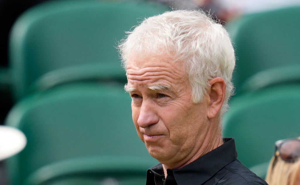Ist als TV-Experte im Einsatz: John McEnroe, dreifacher Wimbledon-Gewinner.