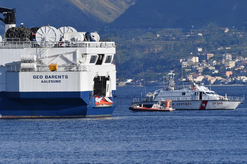 Das von der Nichtregierungsorganisation Ärzte ohne Grenzen betriebene Schiff "Geo Barents".