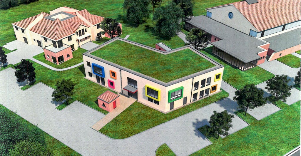 So wird das neue Gebäude am Sportpark in Lostau einmal aussehen.