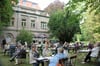 Das Bürgercafé zu den Konzerten im Stadtpark in Tangerhütte findet vor dem Neuen Schloss statt.
