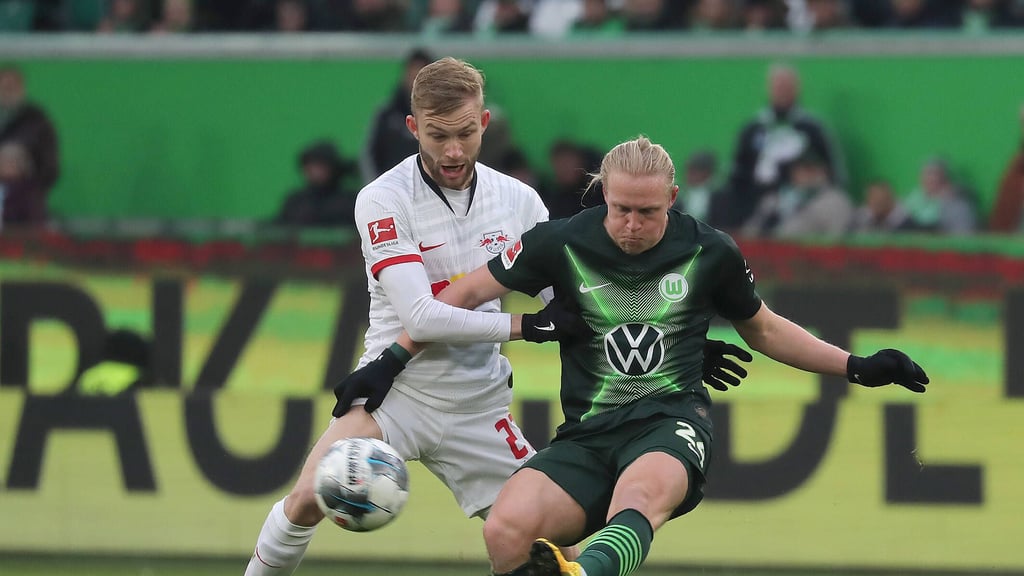 RB Leipzigs Zugang Xaver Schlager (r.) und Bald-Abgang Konrad Laimer.