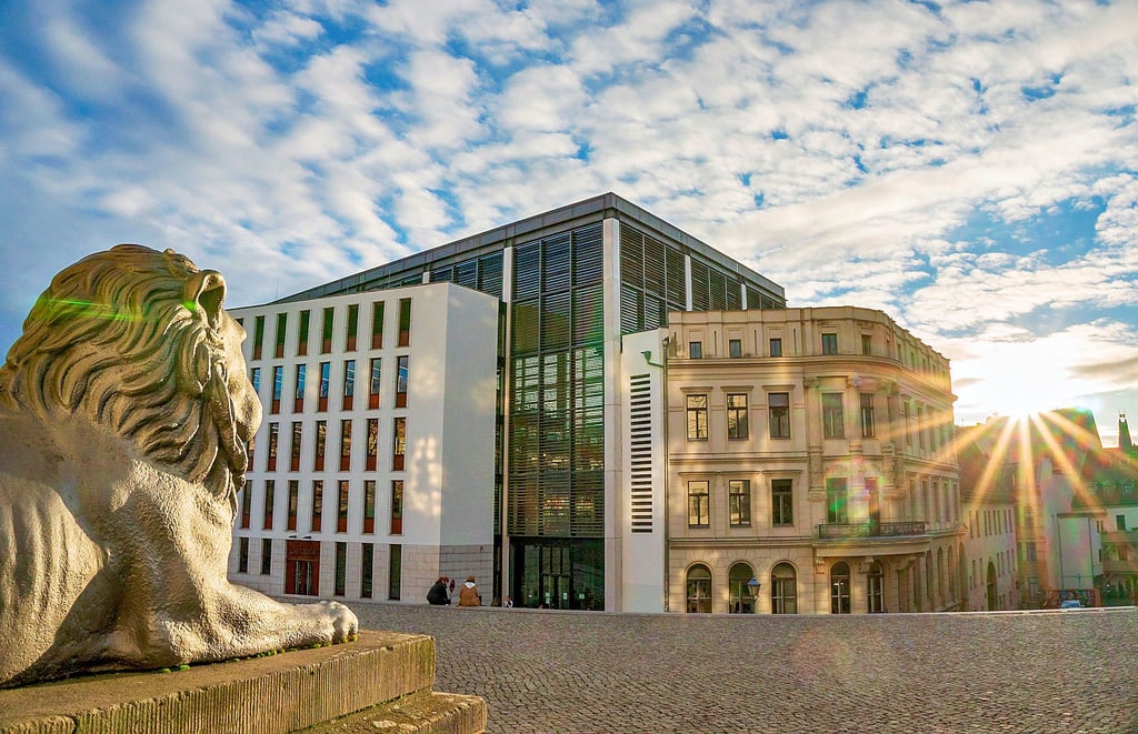 Abendhimmel an der Martin-Luther-Universität: Nicht immer ist die Stimmung dort so harmonisch wie auf diesem Bild am Löwengebäude in Halle.