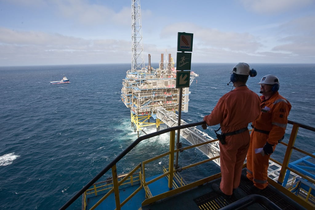 Von der Gasplattform Sleipner in der Nordsee wird das Klimagas Kohlendioxid seit rund 25 Jahren in leere Erdgasfelder gepresst.