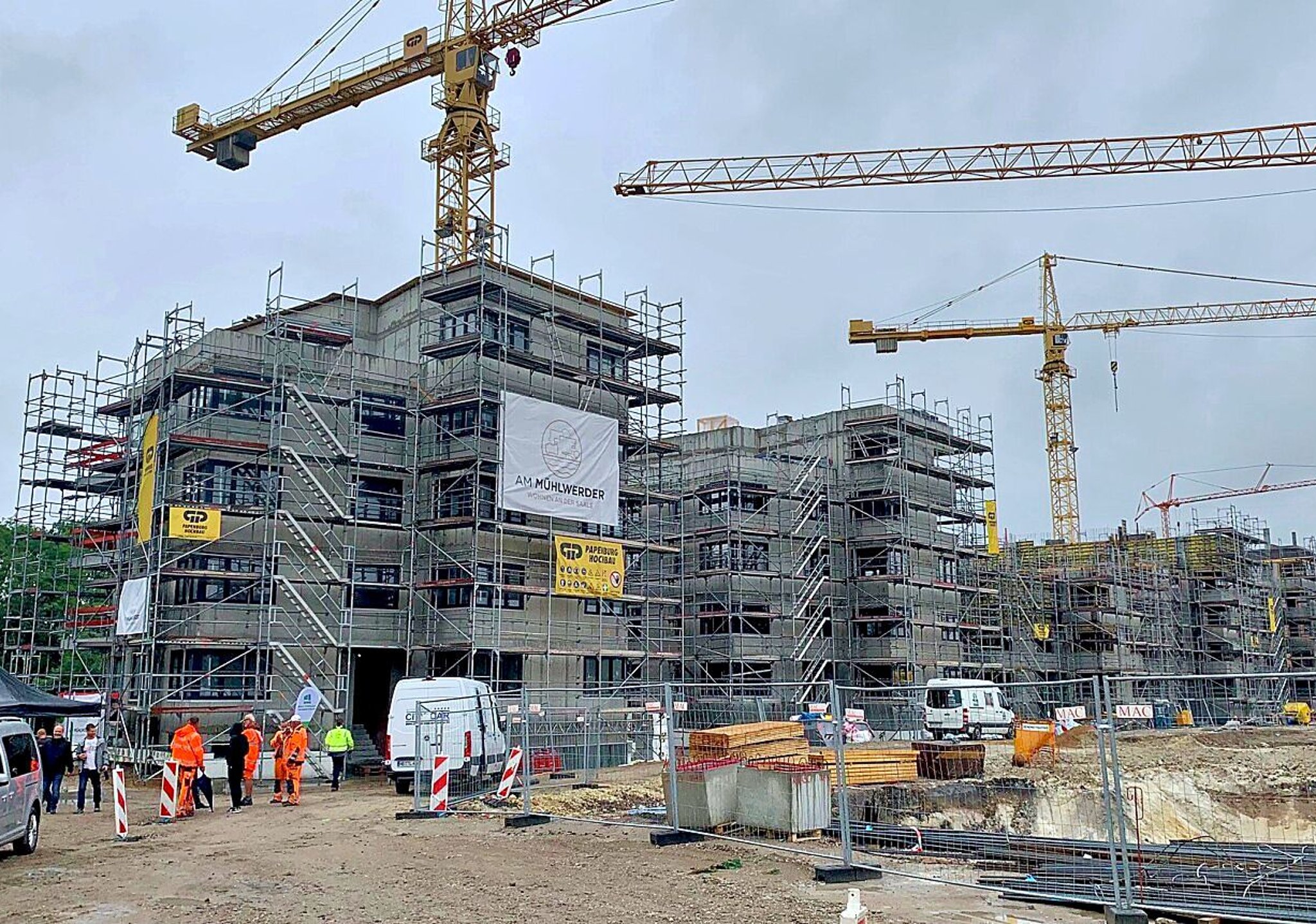 Wohnen in Halle GWGProjekt am Böllberger Weg feiert Richtfest