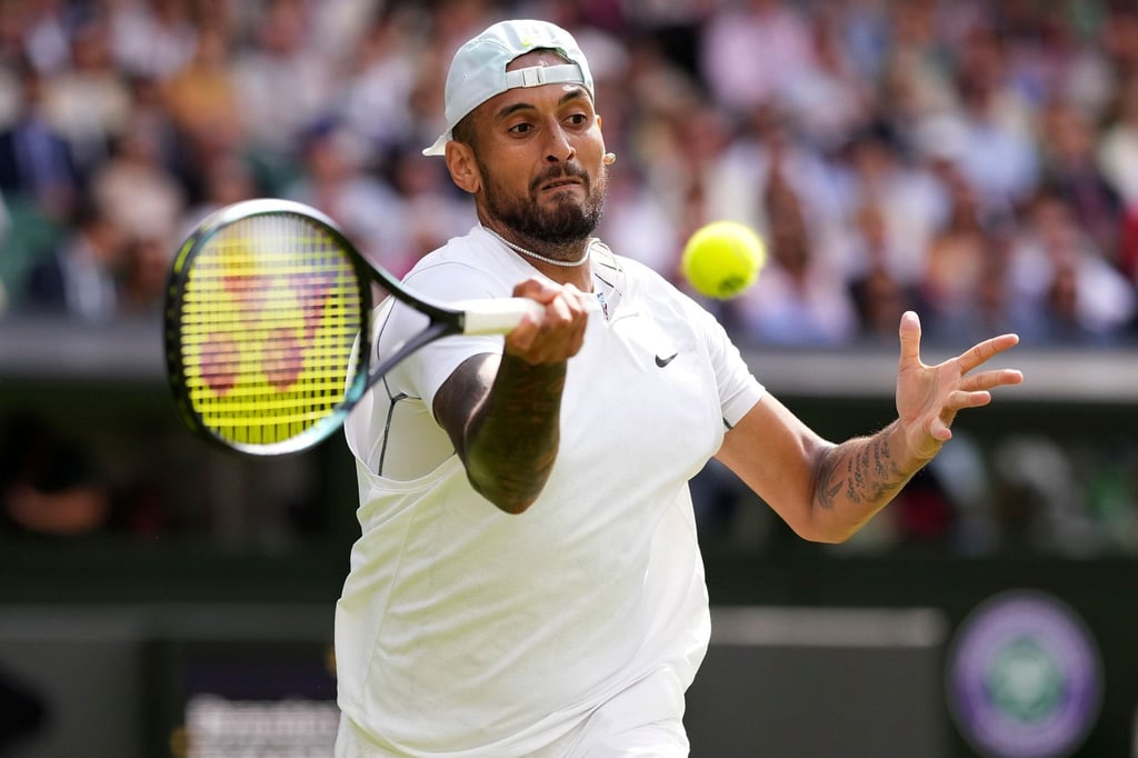 Hat das Viertelfinale erreicht: Nick Kyrgios in Aktion.