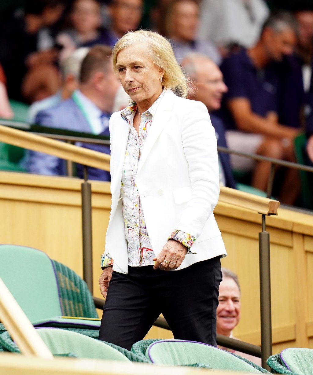 Hat sich beim Rasen-Klassiker in Wimbledon mit dem Coronavirus infiziert: Martina Navratilova.