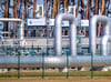 Blick auf Rohrsysteme und Absperrvorrichtungen in der Gasempfangsstation der Ostseepipeline Nord Stream 1 in Lubmin in Mecklenburg-Vorpommern. Die Wartung des Systems steht an.  