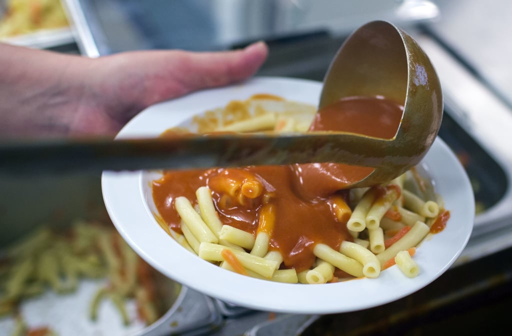 Mittagessen aus der Schulküche.