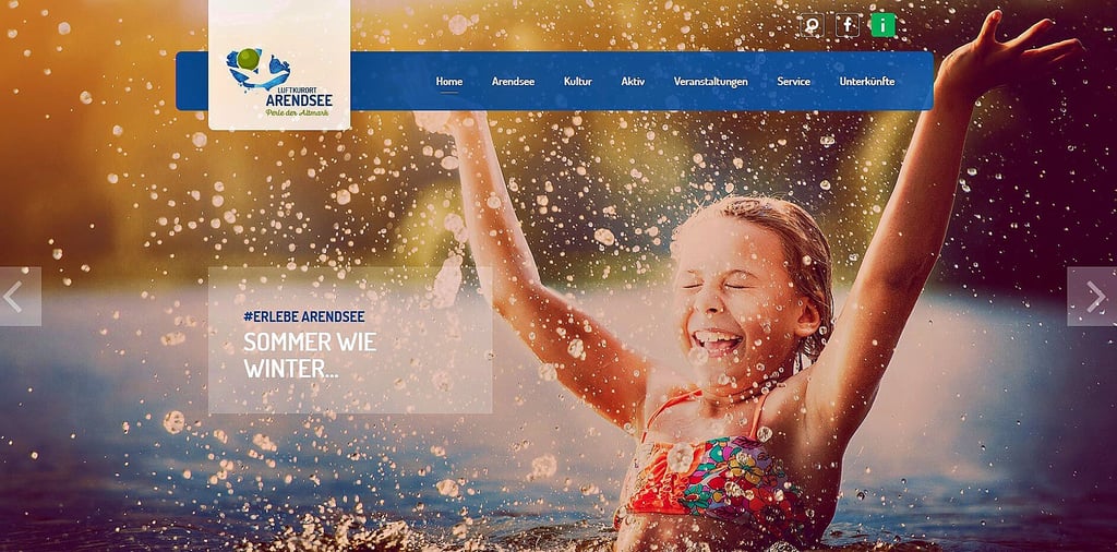 Arendsee leistet sich gleich zwei Homepages. Eine auf Touristen und eine auf Einheimische zugeschnitten.