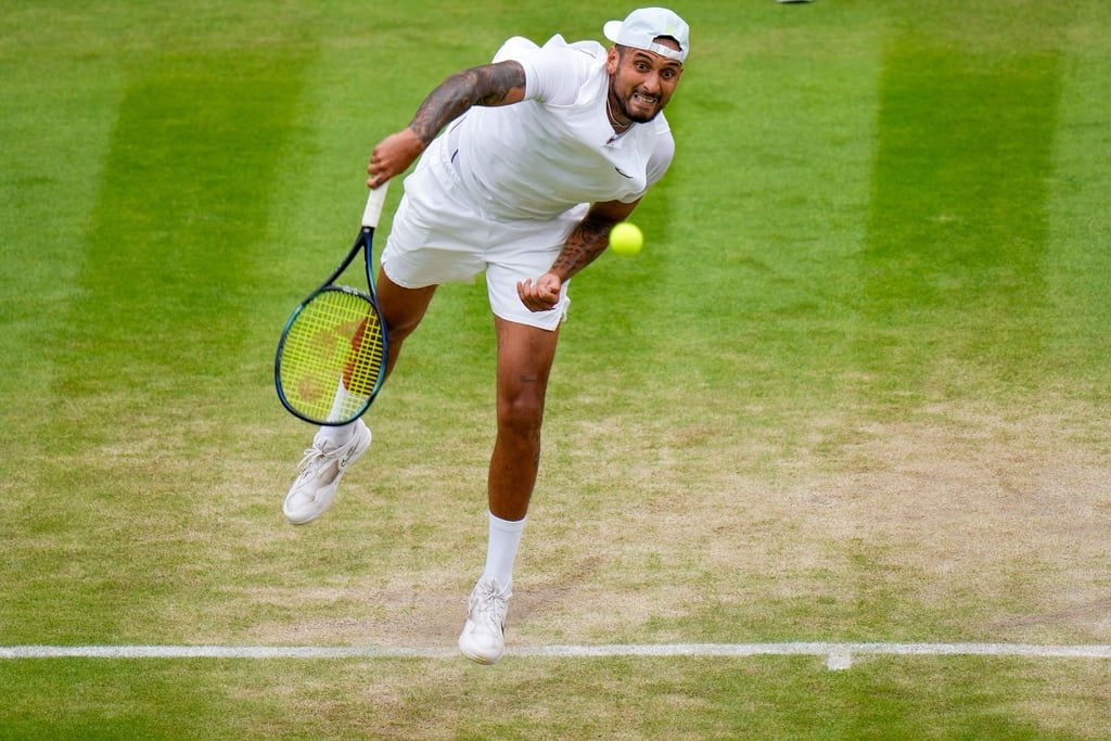 Hat erstmals in seiner Karriere das Halbfinale in Wimbledon erreicht: Nick Kyrgios in Aktion.