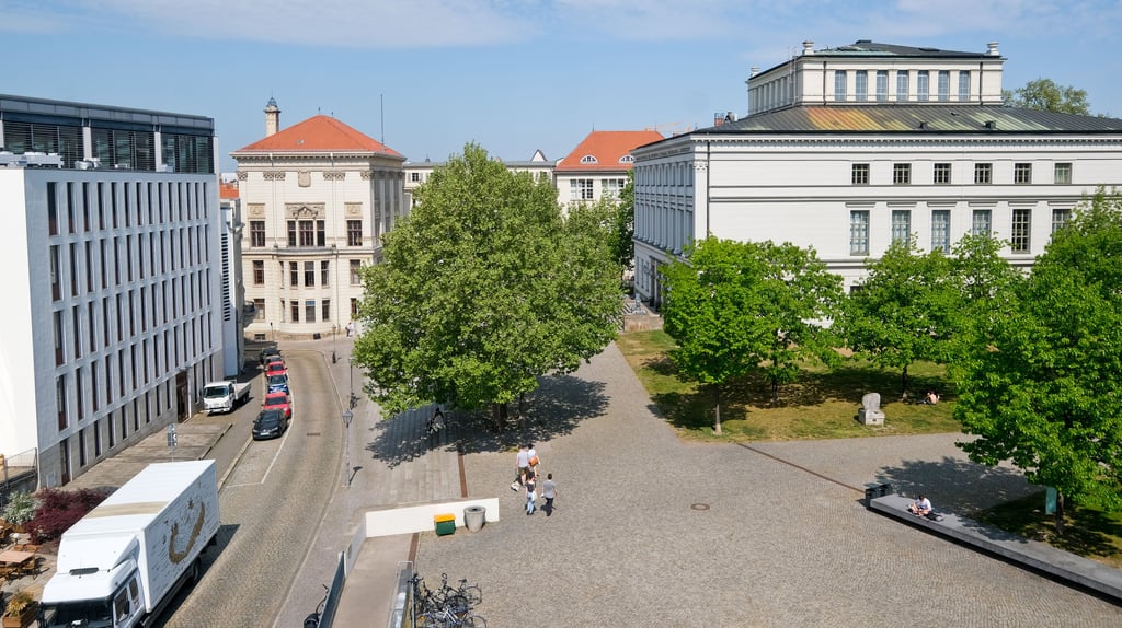 Blick auf die Martin-Luther-Universtiät in Halle.