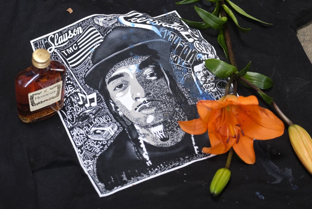 Erinnerung an den US-Rapper Nipsey Hussle bei einer Gedenkveranstaltung (April 2019).