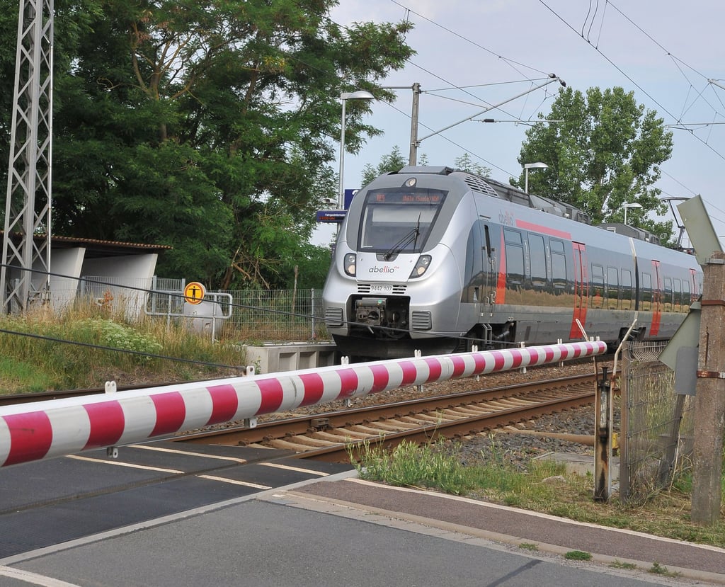 Die Schranke in Bennungen. Jetzt funktioniert sie wieder.