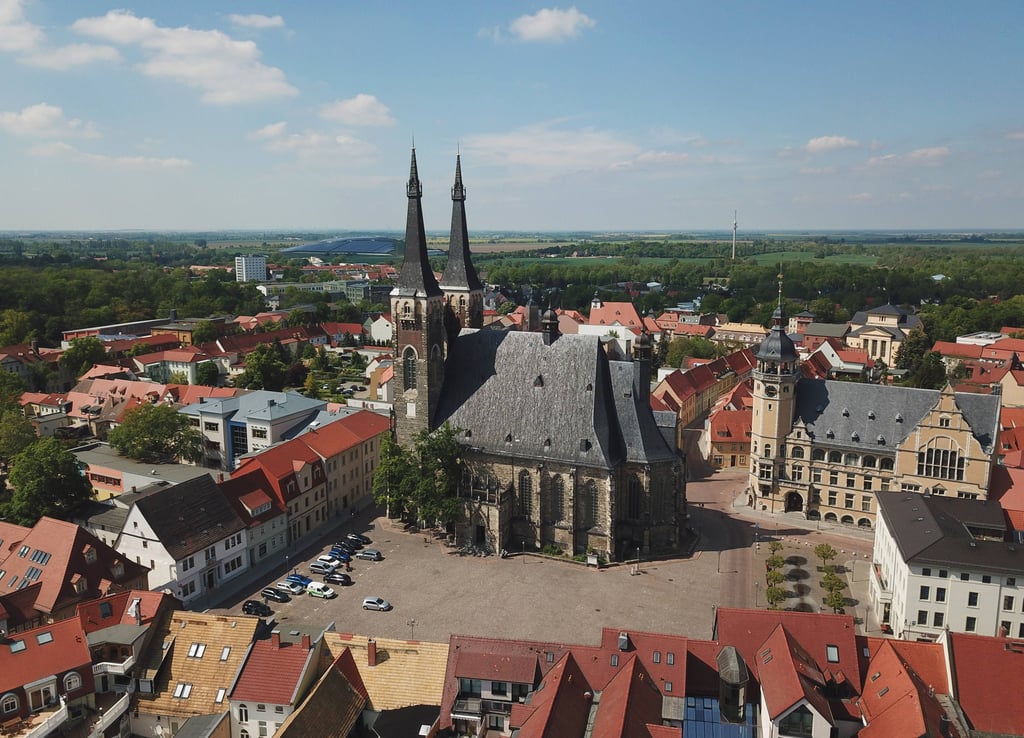 Die Innenstadt von Köthen