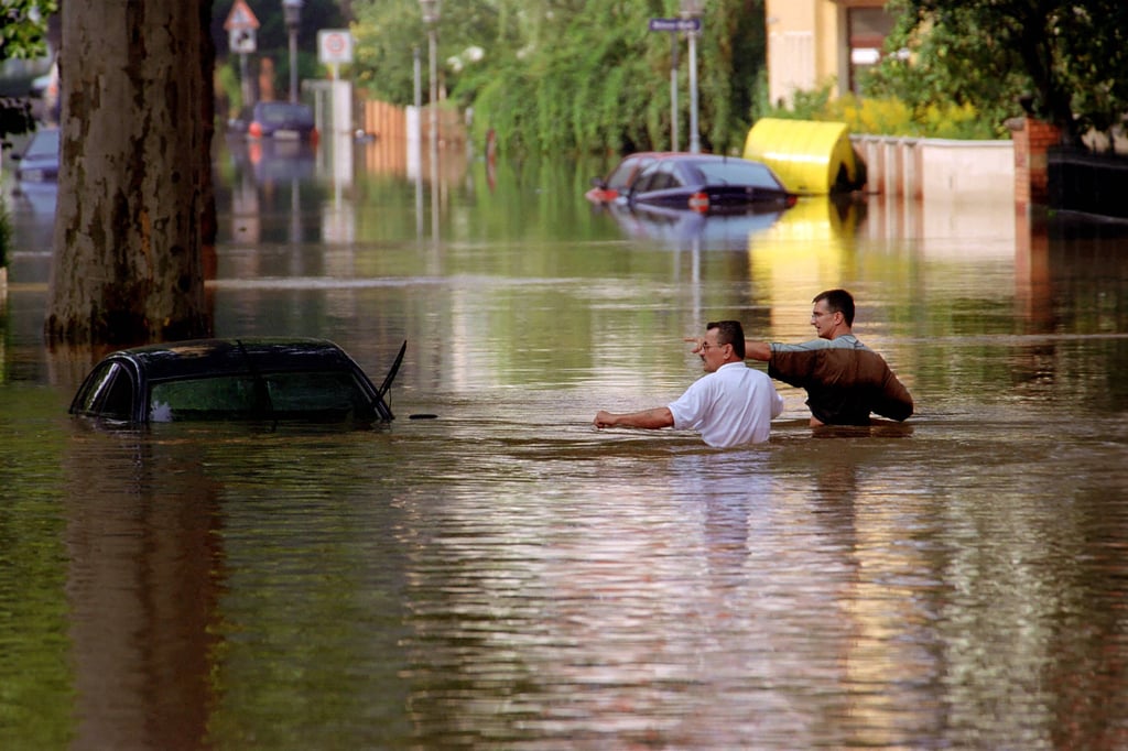 Im August vor 20 Jahren wurde große Teile Mitteldeutschlands überflutet - wie hier in Dresden.