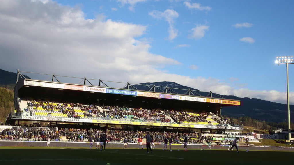Spieltstätte für RB gegen Southampton: die Lavanttal-Arena des Wolfsberger AC