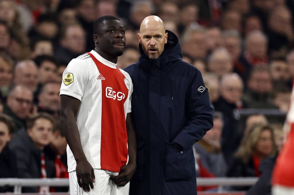 Brian Brobbey arbeitete mehrfach mit ten Hag bei Ajax zusammen.