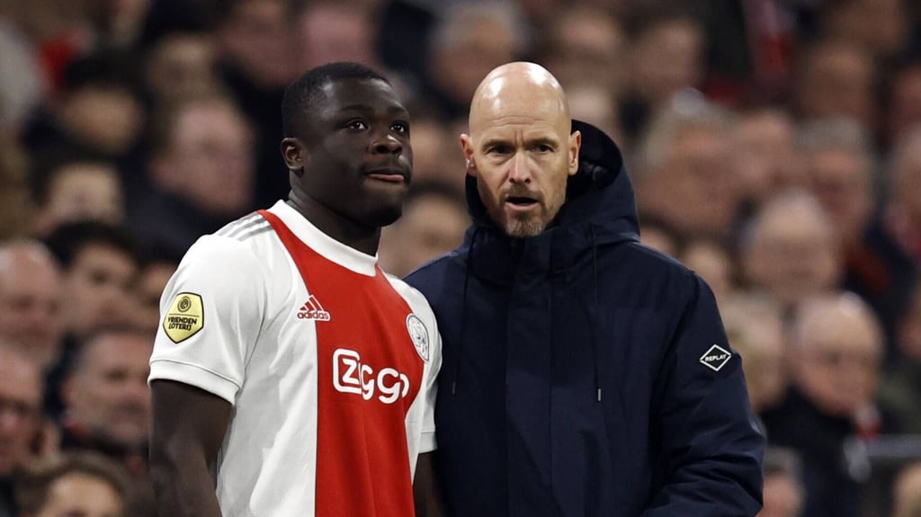 Brian Brobbey arbeitete mehrfach mit ten Hag bei Ajax zusammen.