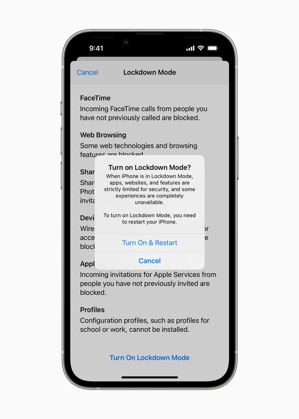 Mit dem „Lockdown Mode“ können User ihre Geräte besser schützen.