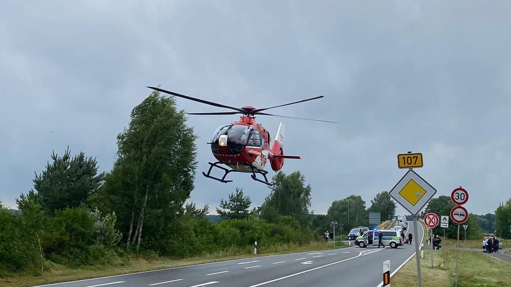 Hubschraubereinsatz Ferropolis
