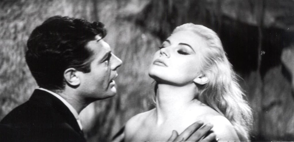 Marcello Mastroianni, Anita Eckberg und der Trevibrunnen.