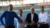 Die Bosse vom FCM von links nach recht: Matthias Niedung (Aufsichtsratsvorsitzender), Otmar Schork (Geschäftsführer Sport), Dr. Jörg Biastoch (Präsident), Alexander Wahler (Kaufmännischer Geschäftsführer).