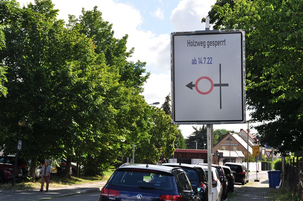 Die Sperrung des Holzwegs in Magdeburg beginnt am 14. Juli 2022.