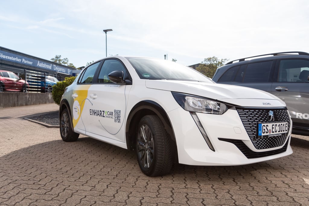 Vor wenigen Tagen sartete das E-Carsharing-Projekt der "EinHarz" GmbH, Hier ein Auto der Elektroflotte.