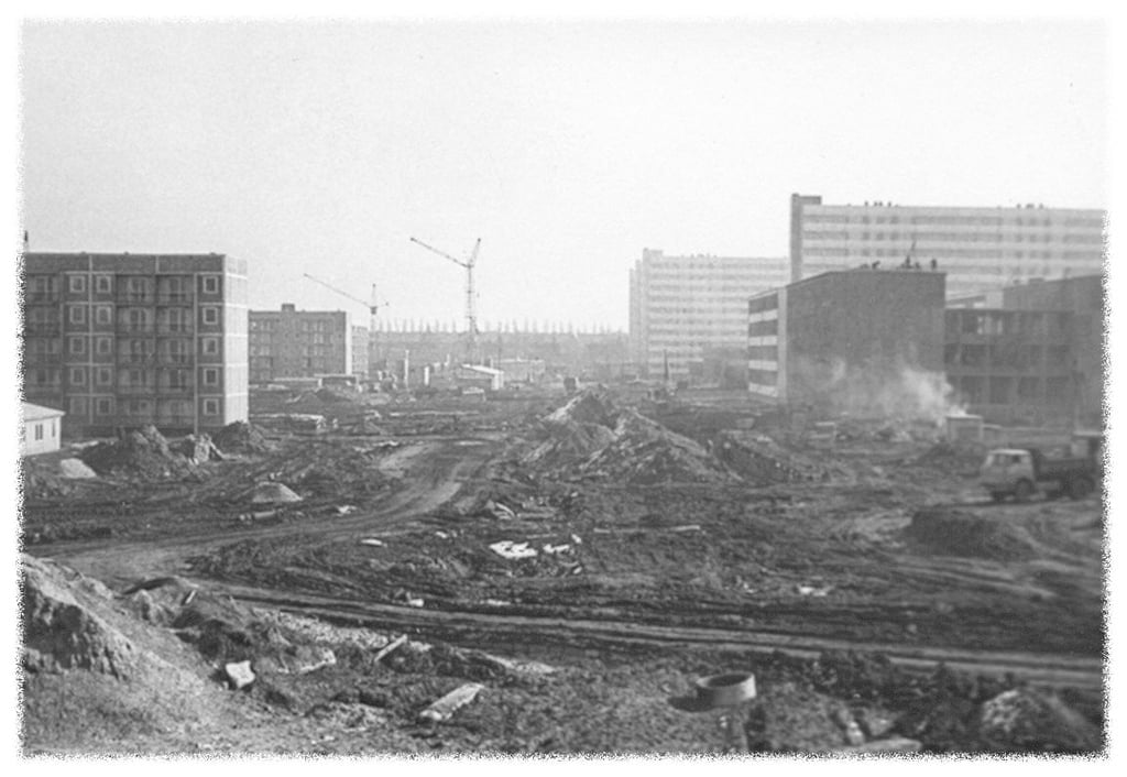 Blick auf die Neubauten in Reform.