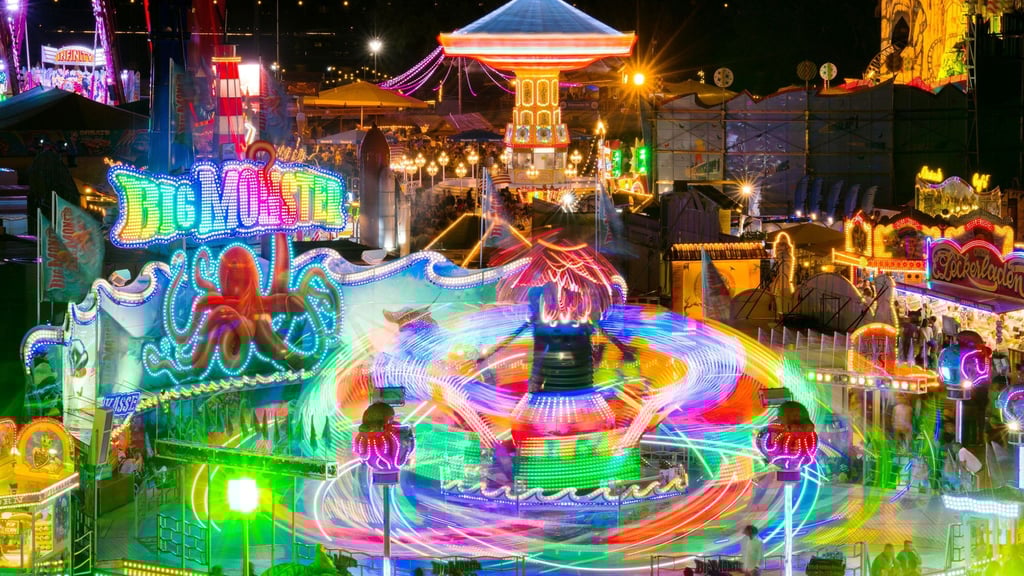 Alles dreht sich, blinkt und schallt auf der Düsseldorfer Rheinkirmes - alles, bis auf ein ganz bestimmtes Lied.