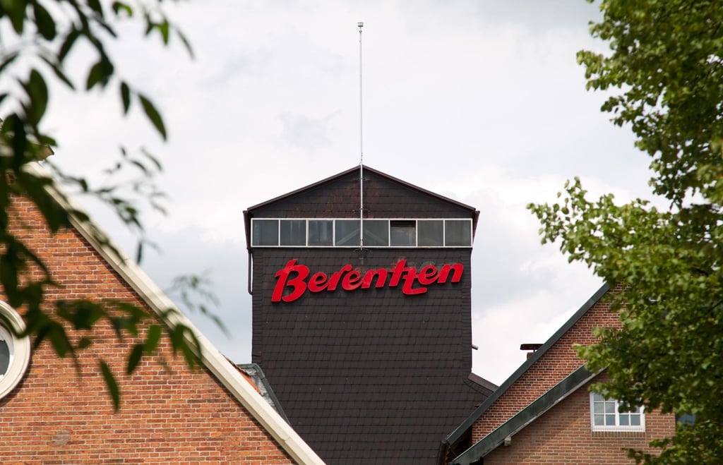 Blick auf einen Gebäudeteil des Getränkeherstellers Berentzen in Haselünne.