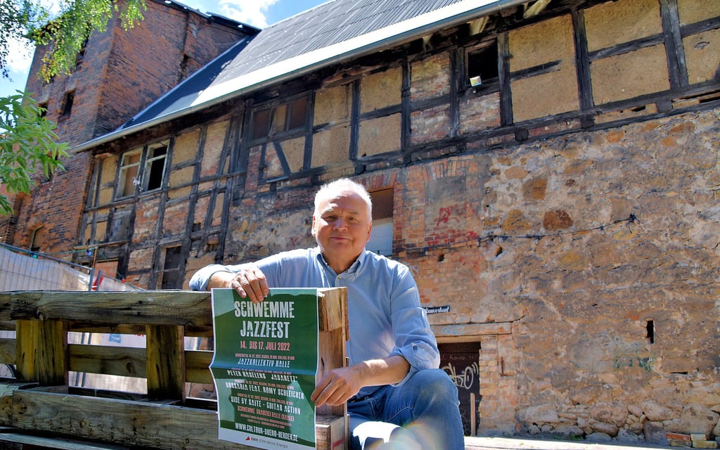 Die historische Schwemme-Brauerei ist der perfekte Ort für Jazz, findet Veranstalter Ulf Herden, der ab Donnerstag zum zweiten Schwemme-Jazzfest einlädt.