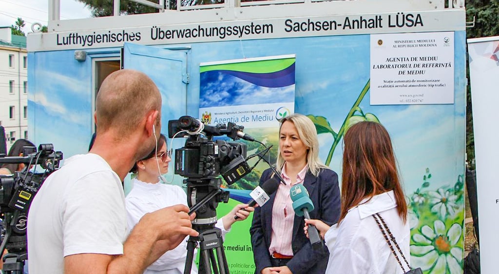 Feierliche Übergabe in Moldawien.