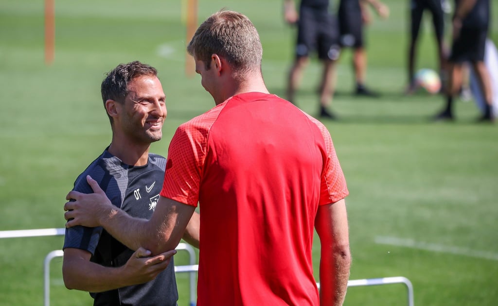 Bekommt von Leipzig-Trainer Domenico Tedesco viele lobende Worte: Alexander Sörloth.