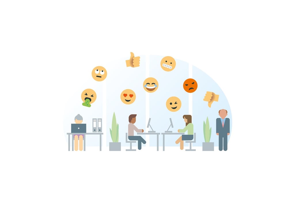 Kleine Symbole mit großer Wirkung: Beschäftigte sollten Emojis im Job nicht bedenkenlos einsetzen, wenn sie bestimmte Ziele verfolgen.