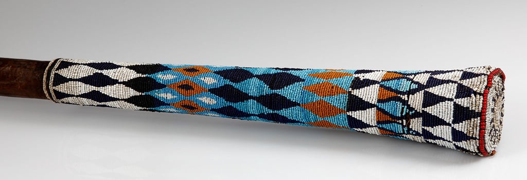 Ein Zeremonialstab des Bangwa-Herrschers Fontem Asunganyi aus der Kamerun-Sammlung im Städtischen Museum Braunschweig.
