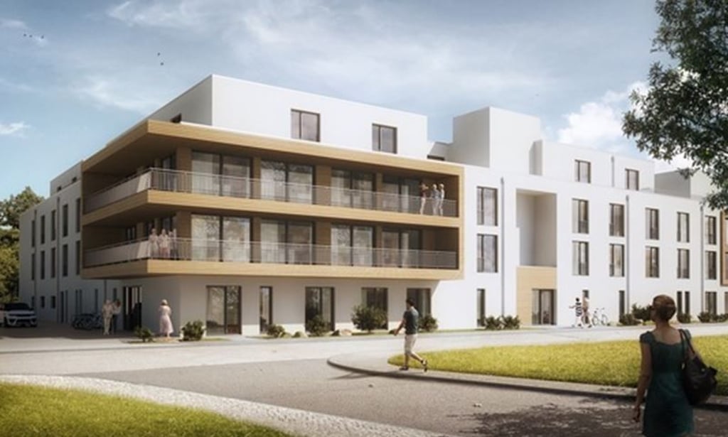 In Magdeburg entsteht in der Feldleberstraße ein großes Pflegezentrum mit 106 Apartments und 80 Arbeitsplätzen. Zuvor wurden dort Gebäude abgerissen.