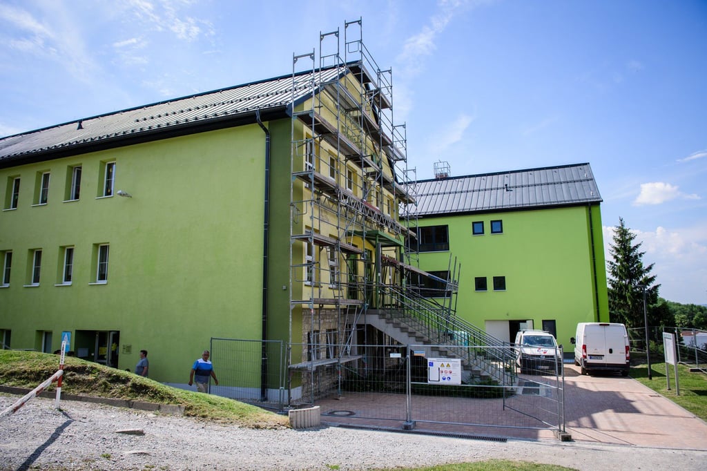 Seit Jahren wird der Gebäudekomplex im Eckartsbergaer Mattstieg umfangreich saniert.