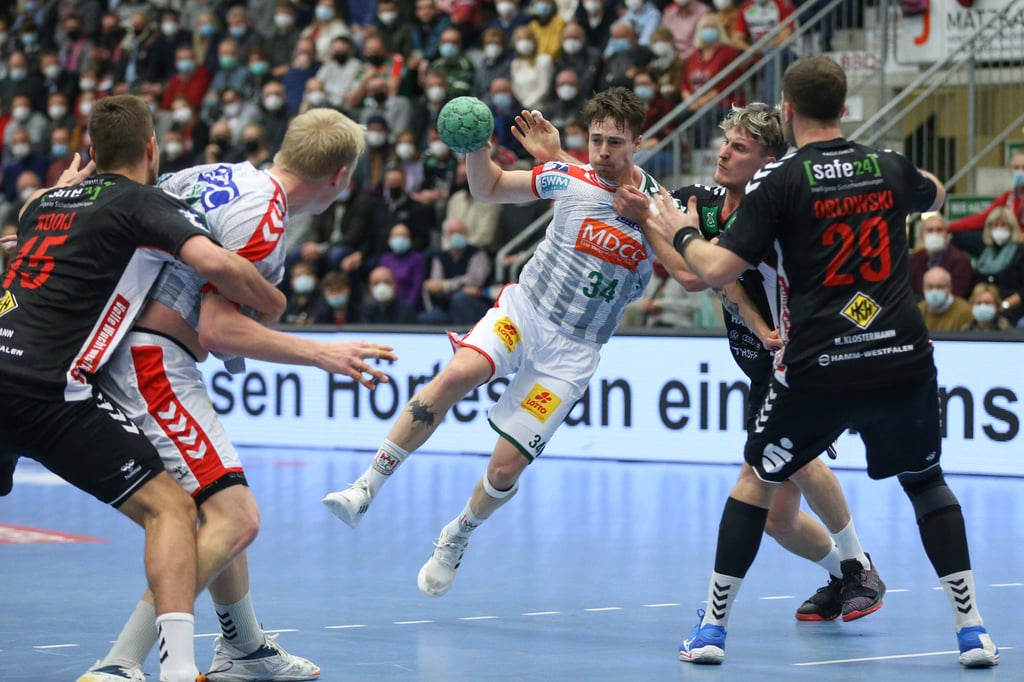 Im Dezember siegten Michael Damgaard und Co. mit 31:26 in Hamm im Pokal-Achtelfinale.